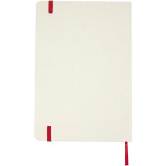 Bass A5 recyceltes Notizbuch, liniert Rot