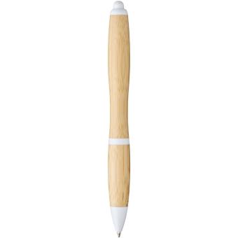 Nash Kugelschreiber aus Bambus, natur Natur,weiß