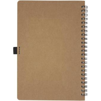 Cobble A5 wire-o recycled cardboard notebook with stone paper Nature