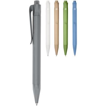 Terra corn plastic ballpoint pen (blue ink) Convoy grey