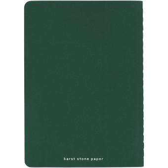Karst® A6 stone paper softcover pocket journal - blank Dark green