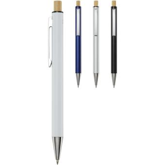 Cyrus recycled aluminium ballpoint pen (blue ink) Navy