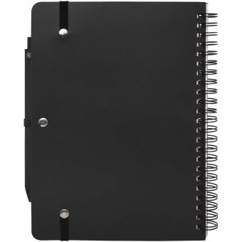 Thalaasa A5 Hardcover Notizbuch mit Kugelschreiber (schwarze Mine) Schwarz