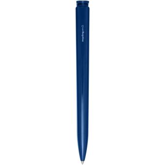 Lucia recycled plastic ballpoint pen (blue ink) Aztec blue