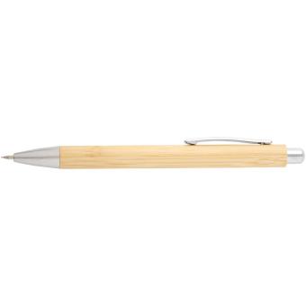 Oblys bamboo ballpoint pen and mechanical pencil set (black ink) Nature