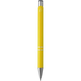 Moneta recycled aluminium ballpoint pen (blue ink) Yellow