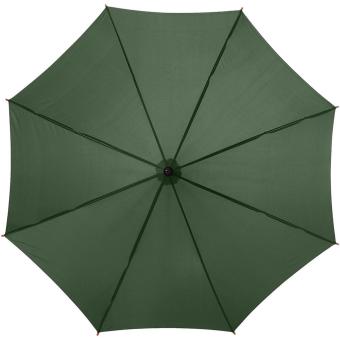 Kyle 23" auto open umbrella wooden shaft and handle Forest green