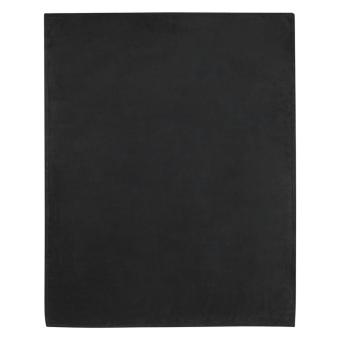 Lily GRS certified RPET coral fleece blanket Black