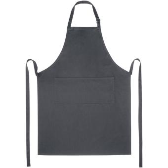Andrea 240 g/m² apron with adjustable neck strap Dark grey