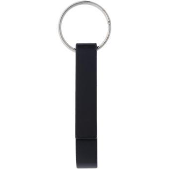 Tao bottle and can opener keychain Black