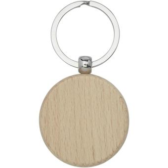 Giovanni beech wood round keychain Nature