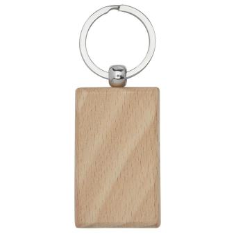 Gian beech wood rectangular keychain Nature
