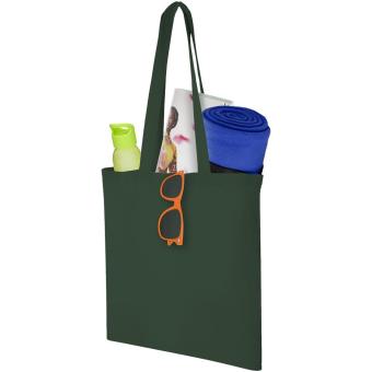 Carolina 100 g/m² cotton tote bag 7L Forest green