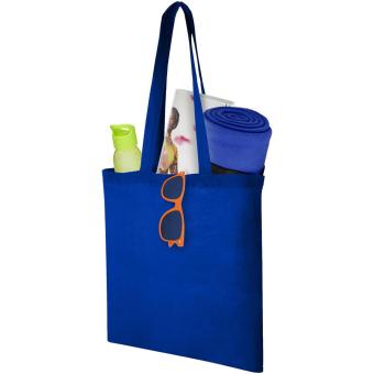 Carolina 100 g/m² cotton tote bag 7L Dark blue