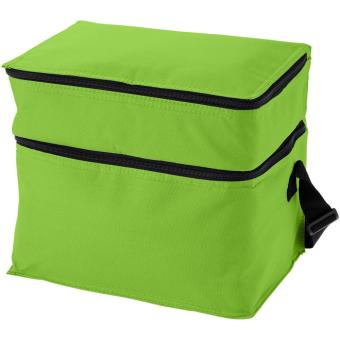 Oslo 2-zippered compartments cooler bag 13L Lime