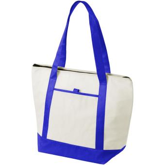 Lighthouse non-woven cooler tote 21L Nature/dark blue