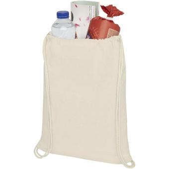 Oregon 100 g/m² cotton drawstring bag 5L Nature