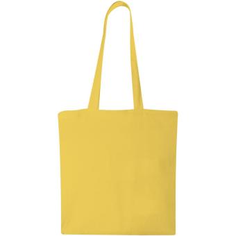 Madras 140 g/m² cotton tote bag 7L Yellow