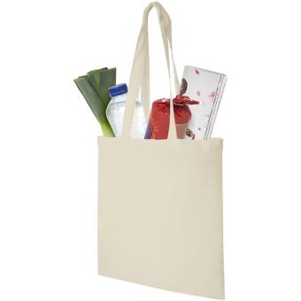 Madras 140 g/m² cotton tote bag 7L Nature