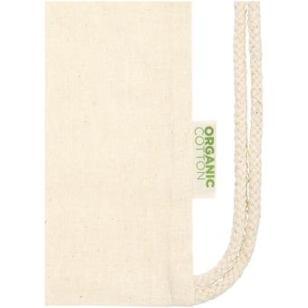 Orissa 100 g/m² GOTS organic cotton drawstring bag 5L Nature