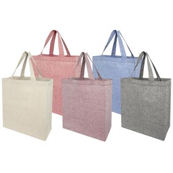 Pheebs 150 g/m² recycled gusset tote bag 13L Red marl
