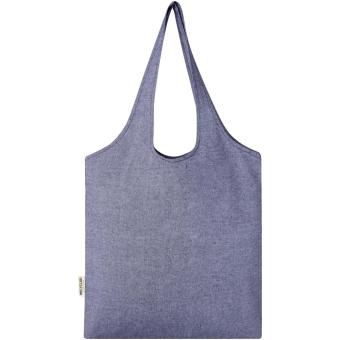 Pheebs 150 g/m² recycled cotton trendy tote bag 7L Taupe