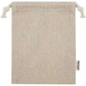 Pheebs 150 g/m² GRS recycled cotton gift bag small 0.5L Nature