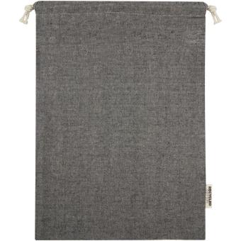 Pheebs 150 g/m² GRS recycled cotton gift bag large 4L Smoke