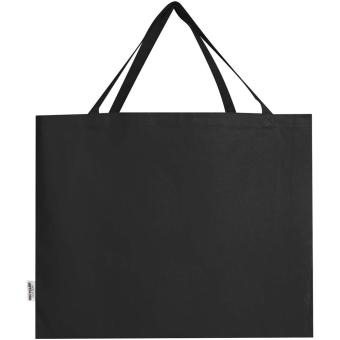 Odessa 220 g/m² Baumwoll Tragetasche aus GRS recycelter Baumwolle 40L Schwarz
