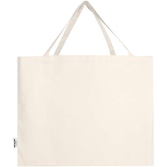 Odessa 220 g/m² Baumwoll Tragetasche aus GRS recycelter Baumwolle 40L Natur