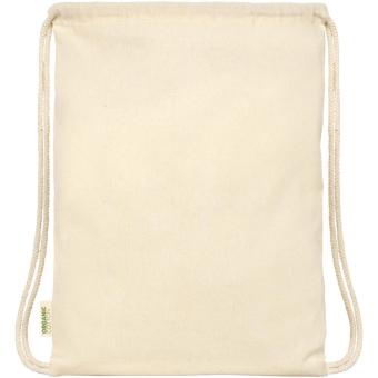 Odisha 100 g/m² OCS organic drawstring bag 5L Nature