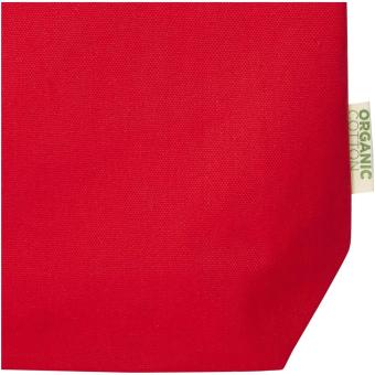 Odisha 180 g/m² OCS Bio-Tragetasche mit breitem Boden 11L Rot