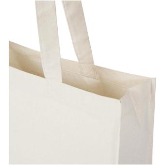 Odisha 180 g/m² OCS Bio Tragetasche mit Seitenfalten 14L Natur