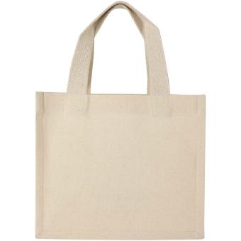Odessa 220 g/m² GRS recycled cotton mini gusset tote bag 9L Nature