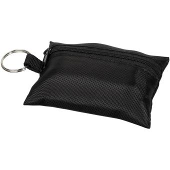 Valdemar 16-piece first aid keyring pouch Black