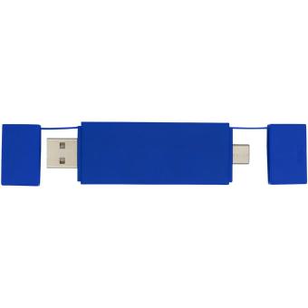 Mulan doppelter USB 2.0-Hub Royalblau
