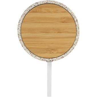 Terrazzo 10W wireless bamboo charging pad Nature