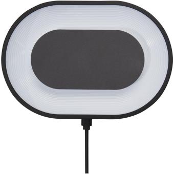 Ray wireless charging pad with RGB mood light Black