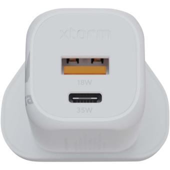 Xtorm XEC035 GaN² Ultra 35 W Wandladegerät mit UK-Stecker Weiß