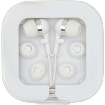 Baekdu kabelgebundenes Headset Typ-C mit Aufbewahrungsbox aus recyceltem Kunststoff Weiß