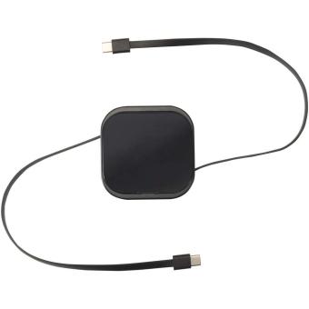 Gloas Aufrollbares 5 in 1 Kabel aus Recyclingmaterial mit Datensynchronisierung und 100 W Schnellladefunktion sowie Smartphone Toolkit Schwarz