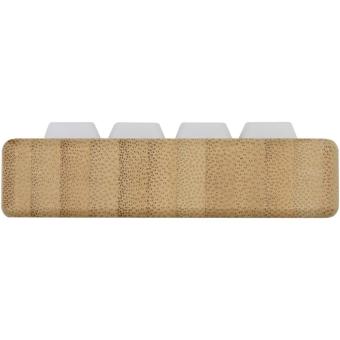 Algol Smartphonehalterung  aus recyceltem Kunststoff mit Fidget-Toy mit Bambusdetails Holz