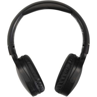 Ancha recycled plastic over-ear wireless Bluetooth headset Black