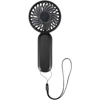 Aervia Tragbarer Ventilator aus recyceltem Kunststoff Schwarz