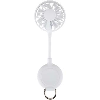 Ventio Magnetischer, tragbarer Ventilator aus recyceltem Kunststoff Weiß