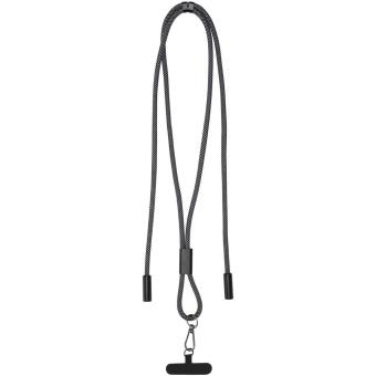SMART 65W RPET Ladekabel mit Lanyard Schwarz