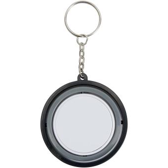 Spinx Gyroskop Fidget Schlüsselanhänger aus recyceltem Kunststoff Schwarz