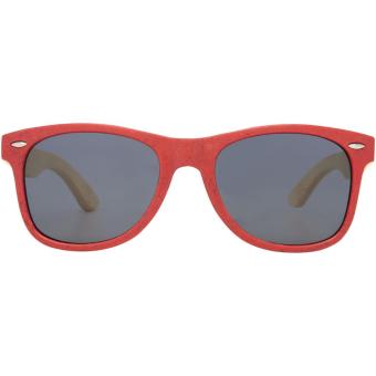 Sun Ray Bambus Sonnenbrille Rot