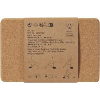 Trikona cork yoga brick Nature