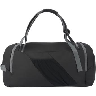 Aqua GRS recycled water resistant duffel backpack 35L Black